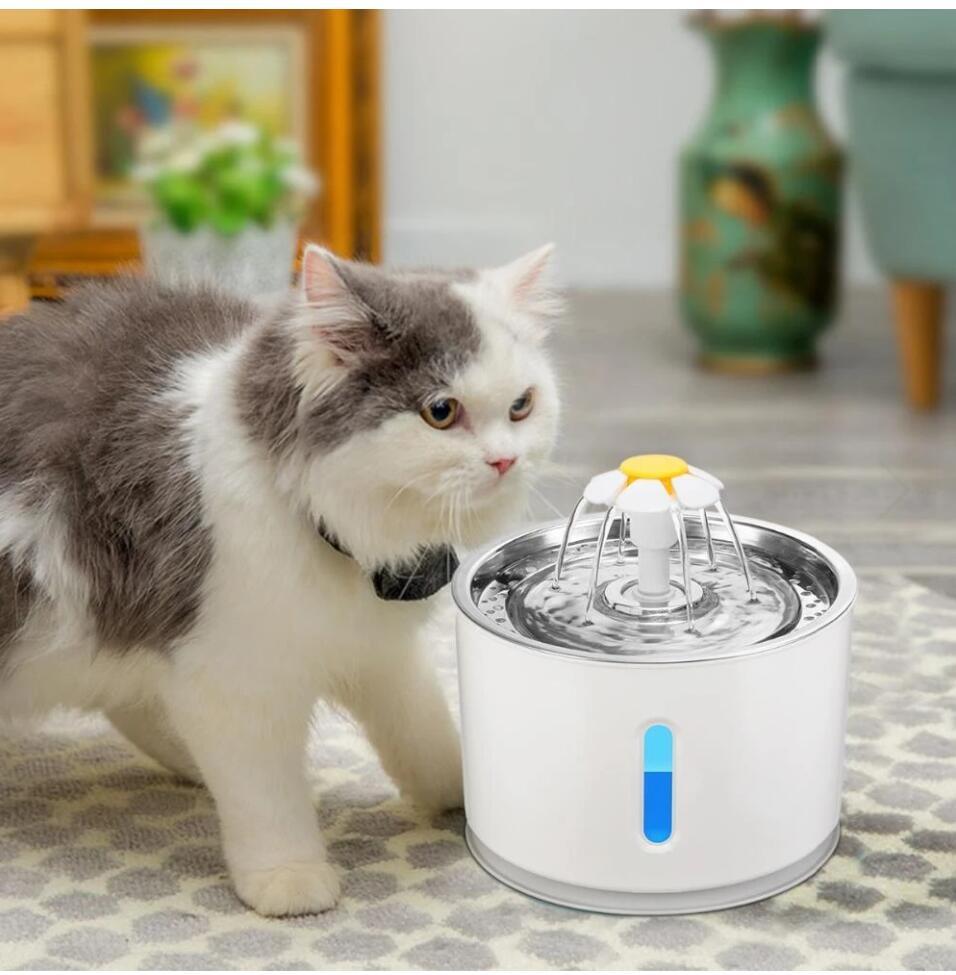 Automatic Pet Cat Water Fountain By Snoutsanctuary