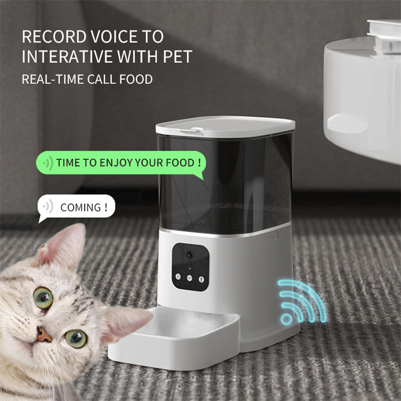 Automatic Feeder Capacity APP Control Timer Feeding Cat Dog With Wifi By Snoutsanctuary