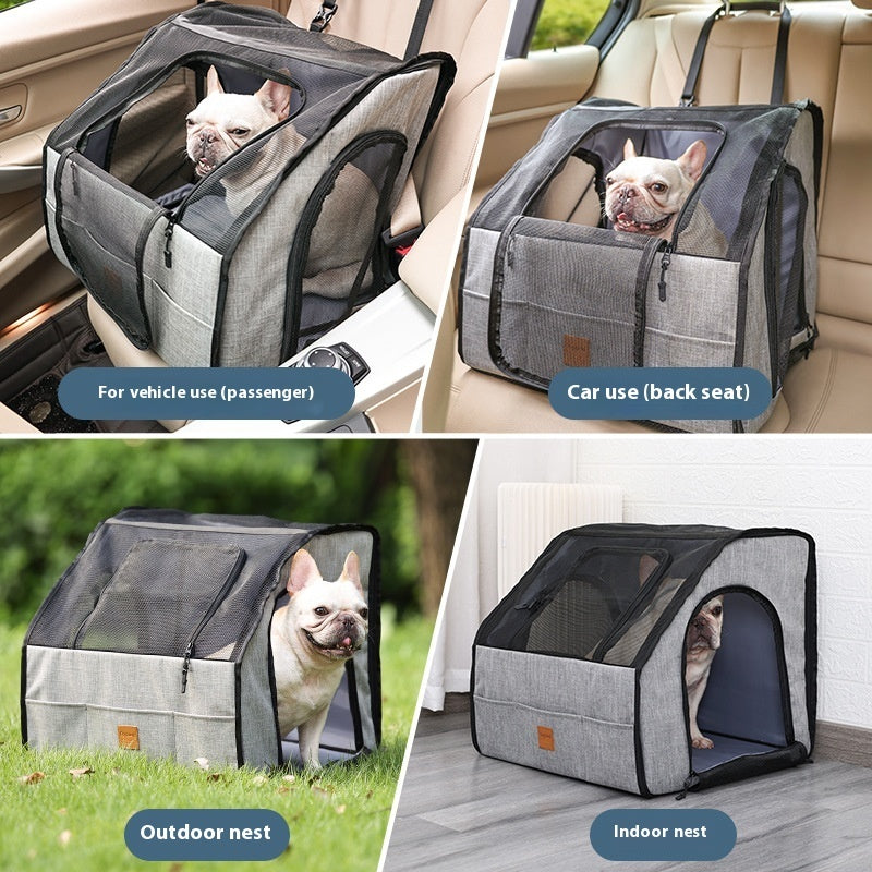 Dog Car Seat By Snoutsanctuary