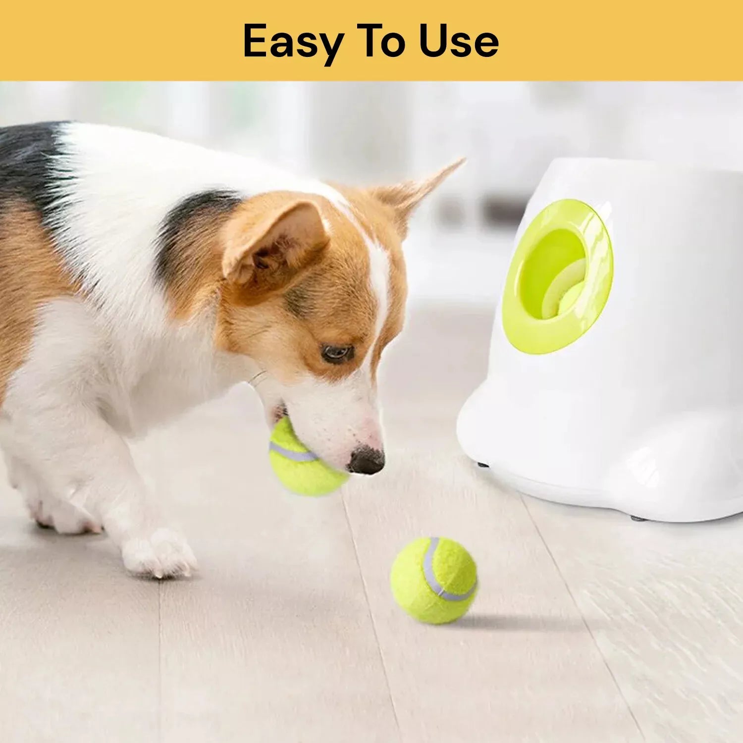 Dog Pet Automatic Tennis Ball Machine Launcher By Snoutsanctuary