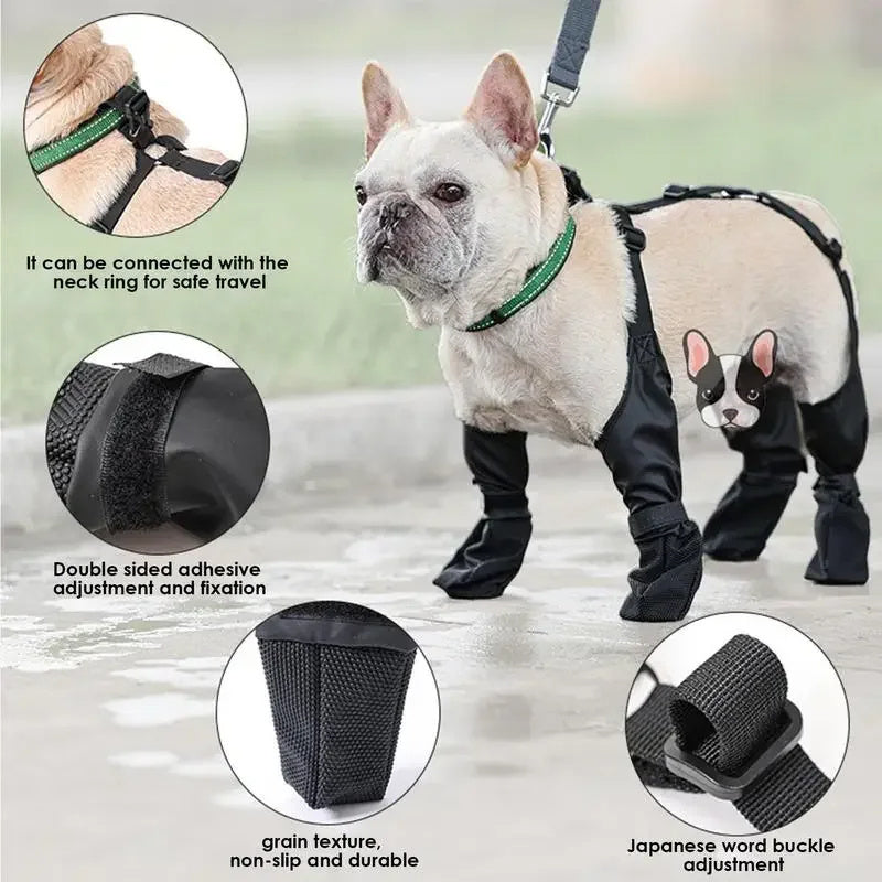 Waterproof Adjustable Dog Boots By Snoutsanctuary